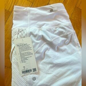 Lululemon Real-quick white shorts